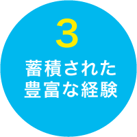 3.蓄積された豊富な経験